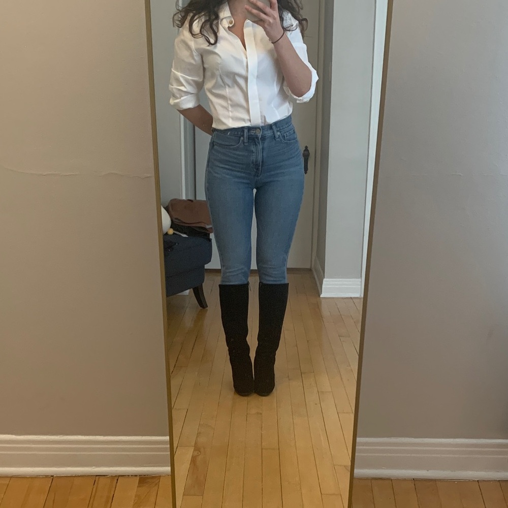 Banana Republic Premium Denim Blue Skinny Jeans